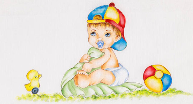 7 Desenhos de Bebês Pintados à Mão + Fotos e Ideias para se Inspirar